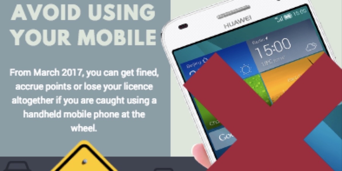 Avoid using your mobile phone whilst driving
